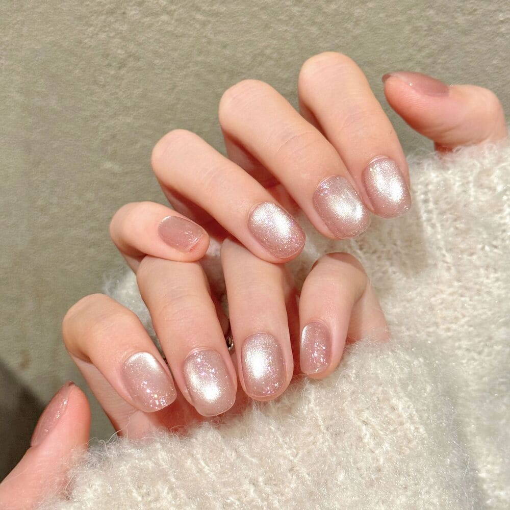 Gradient Bow Sweet Press-On Nails