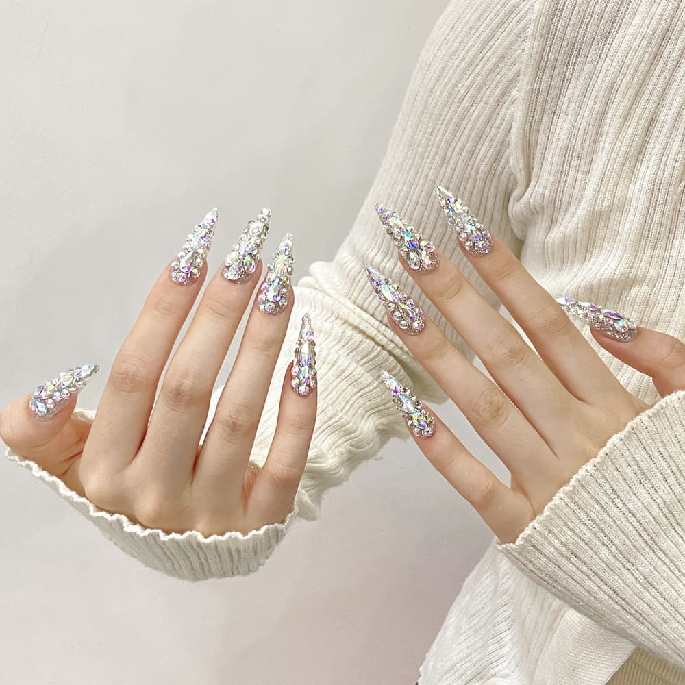 Full-Coverage Bling Egyptian Queen Press-On Nails