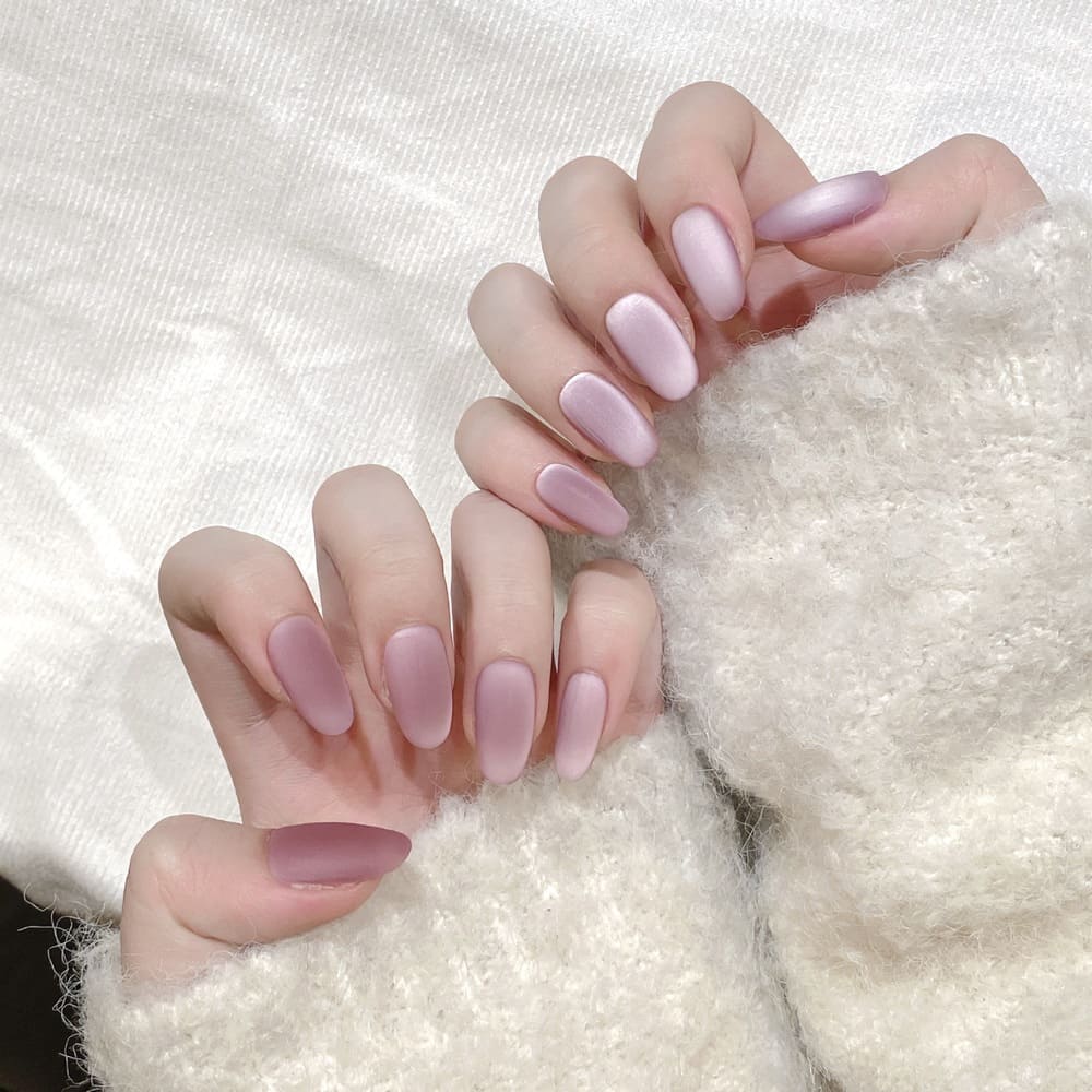 Daily Pink-Purple Gradient Press-On Nails